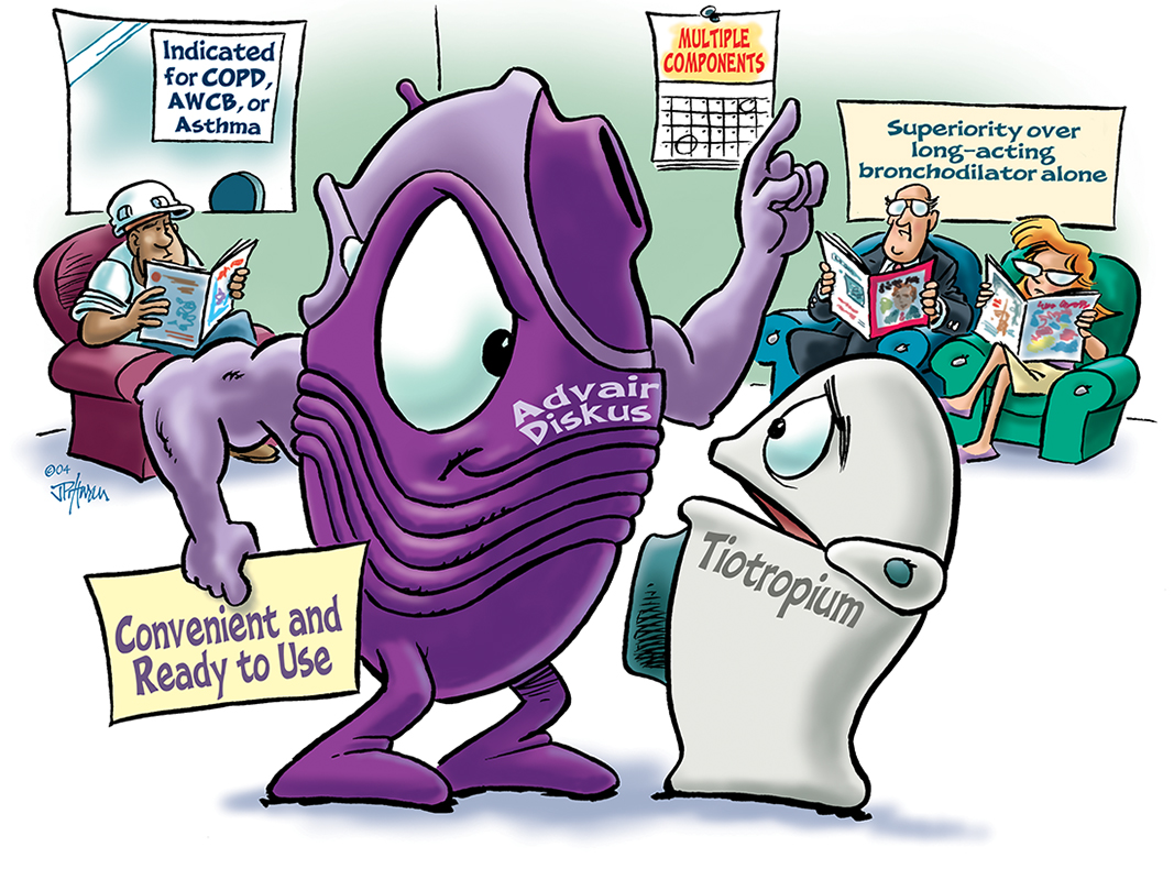 Advair Diskus waiting room scene